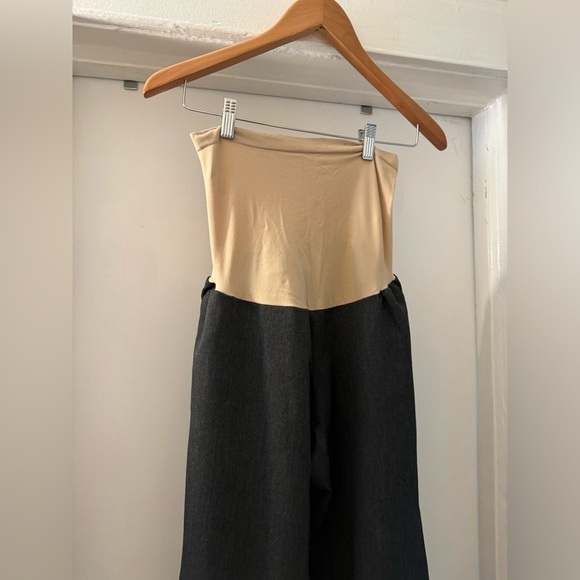 Pea in the pod maternity grey over the belly dress pants size large - Picture 3 of 8